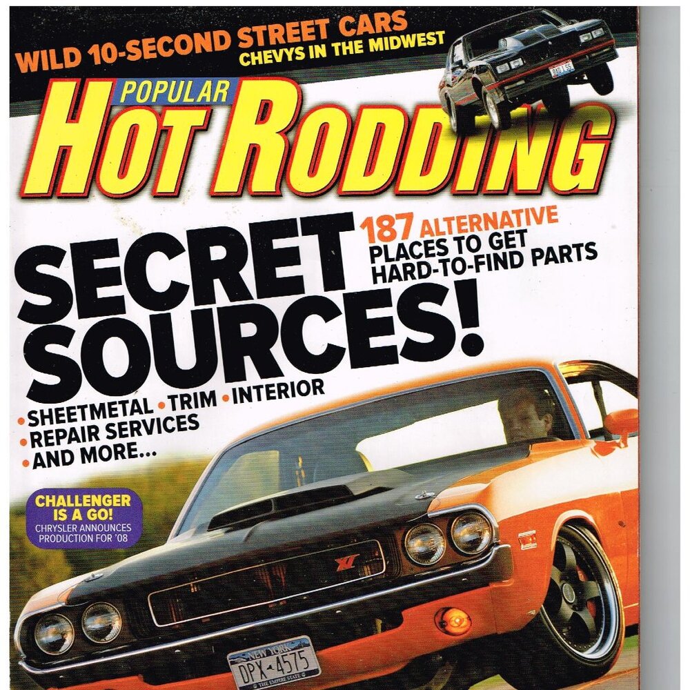 POPULAR HOT RODDING MAGAZINE OCTOBER 2006-SECRET SOURCES!70 CHALLENGER